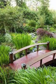 Reclaimed Woodland Area With Pond Looking East To Sunken Bamboo Garden Garden Bridge Backyard Water Feature Garden Design