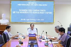 Nghiệm thu đề tài “Nâng cao hiệu quả quản trị đô thị ở Việt Nam hiện