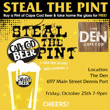 The owner was also extremely friendly and checked in on us a few times. The Den Cape Cod Beer Cape Cod Beer
