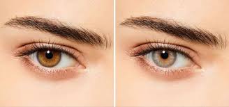 Before After Light Brown Eyes Contact Lenses Colored Green Contacts Lenses Colored Contacts