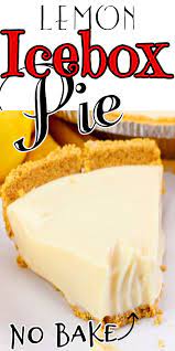 No Bake Lemon Icebox Pie Grandma S Favorite Recipe Food Videos Desserts Sweet Pie Icebox Pie