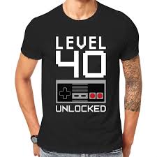 When you order $25.00 of eligible items sold or fulfilled by amazon. Level 40 Unlocked Funny Gamer 40th Birthday Gift Adult Geeky Men T Shirt Black Shopee Philippines