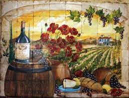 Our tuscan art ceramic tile murals will make a great addition to the decor of any tuscan art lover. Custom Hand Painted Tile Murals Tuscan Art Tuscan Design Tile Murals