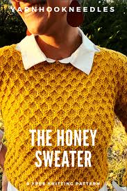 Sweater knitting patterns hold a certain allure to most knitters. How To Knit The Honey Sweater Pattern A Handmade Lifestyle Blog Yarnhookneedles Honey Sweater Sweater Pattern Knitting Patterns Free Sweater