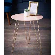 This step by step tutorial will show you how. Malvern Hairpin Leg Side Table Add A Style To Your Living Room Blush Rose Gold Ebay