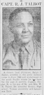 Dr Ralph Jefferson Talbot (1906-1987)