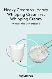Once whipped, heavy cream and whipping cream have slightly different textures. Heavy Cream Vs Heavy Whipping Cream Vs Whipping Cream What S The Difference Heavy Cream Heavy Whipping Cream Whipped Cream