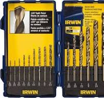 IRWIN 1/16 to 3/8", 135° Point, Cobalt Jobber Length Drill Bit Set 15  Piece, Split Point, Straight Shank, 2, 2-5/8, 2-7/8, 3-1/8, 3-1/2, 3-3/4,  4, ...