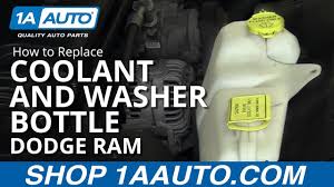 how to replace coolant overflow washer fluid bottle 02 08 dodge ram 1a auto how to replace coolant overflow washer fluid bottle 02 08 dodge ram