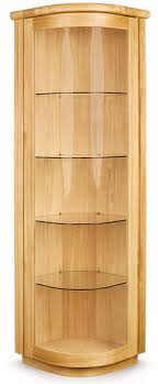 Blue and white corner display cabinet. Clemence Richard Sorento Oak Corner Display Cabinet Cabinets Display Units Hafren Furnishers