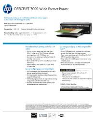 Download the latest version of the hp officejet 7000 series driver for your computer's operating system. Officejet 7000 Wide Format Printer Manualzz