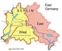 General Berlin City Map With Berlin Wall In 1961 Berlin Wall Berlin Berlin City