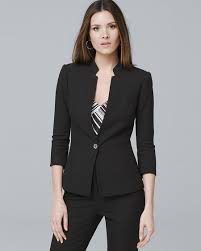 Honey Dobby Textured Suit Jacket Jackets Black Suit Jacket Business Attire Women