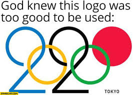 The extremely graphic nature of the clip, as well as the soundtrack accompaniment of lovers theme by hervé roy. Tokyo 2020 Olympics God Knew This Logo Was Too Good To Be Used Starecat Com