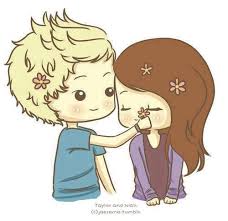 Cartoon Love Blonde Cute Affectionate Cute Drawings Cute Couple Cartoon Couple Cartoon