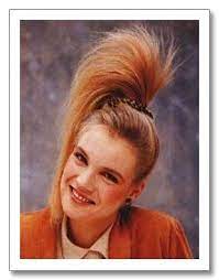 List of some best 80's hairstyles. Side Ponytail