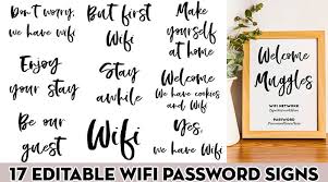 How to print this sign. 17 Free Printable Wifi Password Signs Editable Pdf Lovely Planner