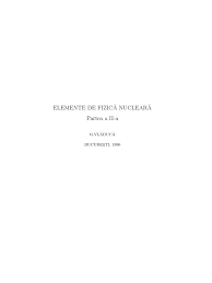 Se pot enumera reacțiile de fuziune sau fisiune nucleară. Vladuca Fiz Nuc Partea Ii Pdf