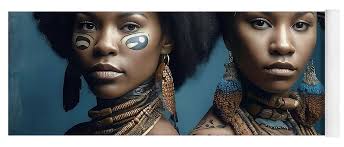 Gay and Helen Yoga Mat by Rene Stanley