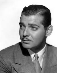 Clark Gable photographed by George Hurrell in 1932. As a teenager, Gable  was considered to have a very high pitched voice. However, he was able to  lower it over time with vocal