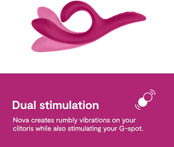 We-Vibe Nova 2 Vibrador doble de conejo para mujer | Consolador vibrador  juguete sexual para adultos | Estimulador de clítoris femenino | Masajeador  de punto G con 10 modos de vibración | Juguete : Salud y Hogar - Amazon.com