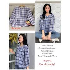Oleh karena itu, mencari model baju atasan wanita yang tepat sangat penting diperhatikan oleh kaum hawa ini. Jual Baju Atasan Wanita Terbaru 2020 Import Real Pict Blouse Wanita Vicka Fit To Xl Murah Mei 2021 Blibli