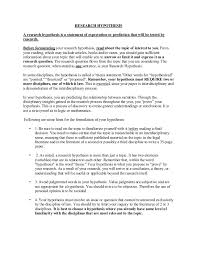Hypothesis Example