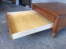 Delivery options in our coverage area: Ethan Allen Wooden Square Coffee Table With 2 Large Drawers