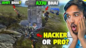 AJJUBHAI VS HACKER OR PRO? OP FUNNY GAMEPLAY WITH @DesiGamers_