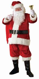 Deluxe Regency Plush Santa Suit Standard Size In Red Or Crimson Colours Santa Suits Santa Claus Suit Santa Costume
