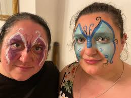 My first face painting client .. beautiful