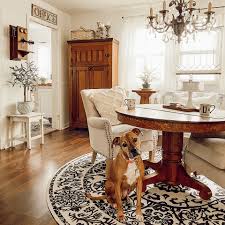 Generally, round dining tables look great with round or square rugs while rectangular and oval dining tables pair well with rectangular rugs. 7 Dos And Don Ts When Styling Your Round Rug The Ruggable Blog A Rug Blog By Ruggable