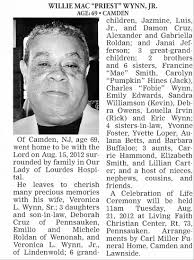 Obituary for WILLIE MAC WYNN (Aged 69)