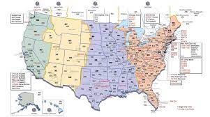 Us Time Zones Time In Usa Right Now Time Zone Map Usa Map Time Zones