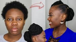 Protective hairstyles are the answer, and we're here to help with the best examples for braided hair! Easy Natural Protective Hairstyle Short 4c Natural Hair Tutorial Youtube