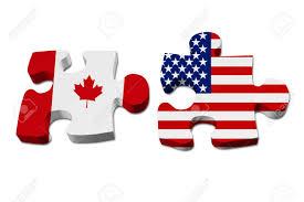 Maybe you would like to learn more about one of these? Canada Working With Usa Puzzle Pieces With The Canadian Flag And Usa Flag Isolated Over White Stock Photo Picture And Royalty Free Image Image 28116536