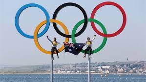 australia celebrate in the olympic rings at weymouth and portland london olympic games olympic medals summer olympic games