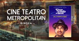 Arturo meraviglia, un impresario teatrale in difficoltà, deve improvvisamente prendersi cura di gioele e rebecca, due bambini ricevuti in eredità da un vecchio zio. Al Metropolitan Di Ginosa Il Giorno Piu Bello Del Mondo Visit Ginosa Marina