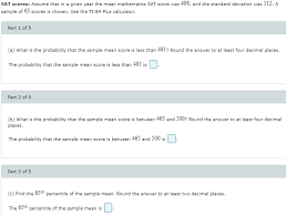 Check spelling or type a new query. Sat Scores Assume That In A Given Year The Mean Chegg Com