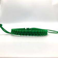 Green Cord Bracelet Green String Bracelet Lucky Bracelet Etsy Hong Kong
