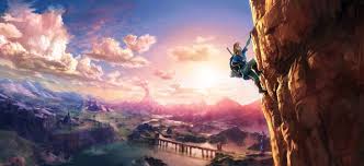 Fond D Ecran Zelda Link Entrain D Escalader Une Falaise Breath Of The Wild Fond Ecran Zelda Image De Fond