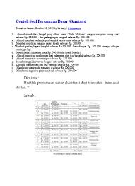 Maybe you would like to learn more about one of these? Top Pdf Contoh Soal Persamaan Dasar Akuntansi 123dok Com