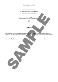 The article define the mode and form on which the business of. Memorandum Articles Of Association Form Template Sample Lawpack Co Uk Lawpack