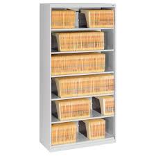 Anyhow, apparently she closed the. Tennsco Fs360lgy Light Gray Open Fixed 6 Shelf Lateral File Cabinet 36 X 16 1 2 X 75 1 4
