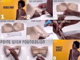 From beauty hacks video on Facebook. Making a visible bra still ...