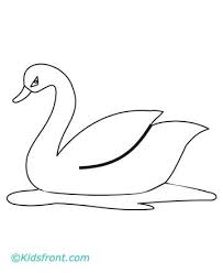 Animal 39 S Name Coloring Pages Swan Coloring Pages Art Drawings Sketches Simple Plaster Crafts