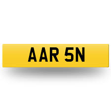 AARON number plate