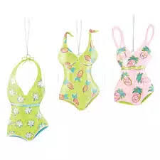 Free shipping on qualified orders. Bathing Suit Beauty Christmas Ornaments Set Of 3 C F