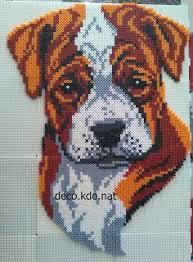 Perles Hama Boxer Chiot Perles Hama Perles A Tisser Animaux Perles Hama