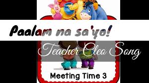 Maybe you would like to learn more about one of these? Paalam Na Sa Yo Kinder Song By Teacher Cleo Youtube